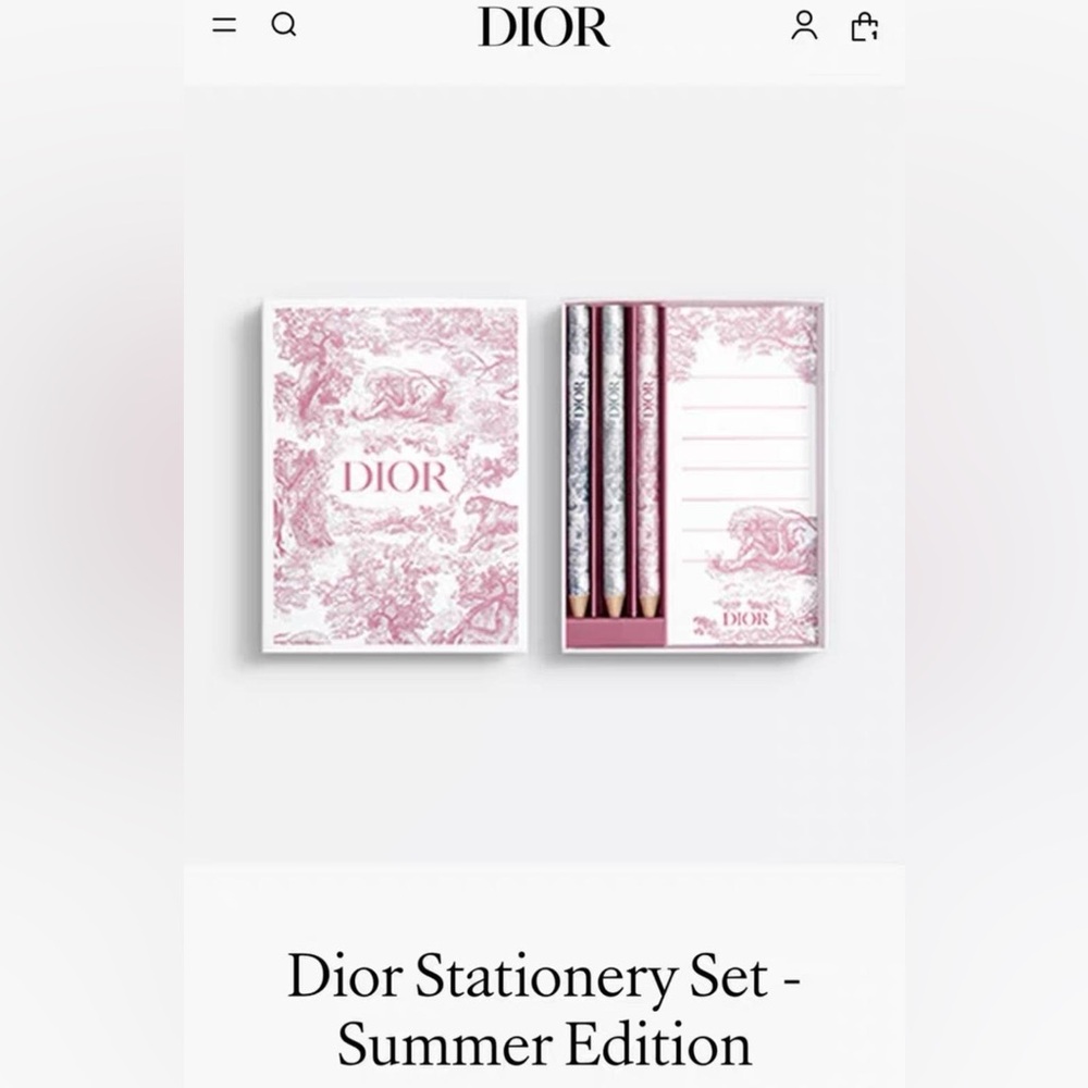 Dior Pink Stationery Set - Picture 5 of 5
